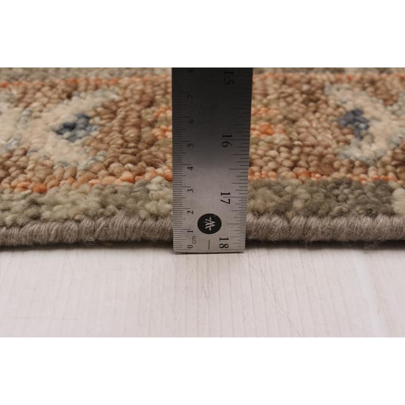 ECARPETGALLERY Hand-knotted Jules Serapi Taupe Wool Rug - 9'2 x 11'11
