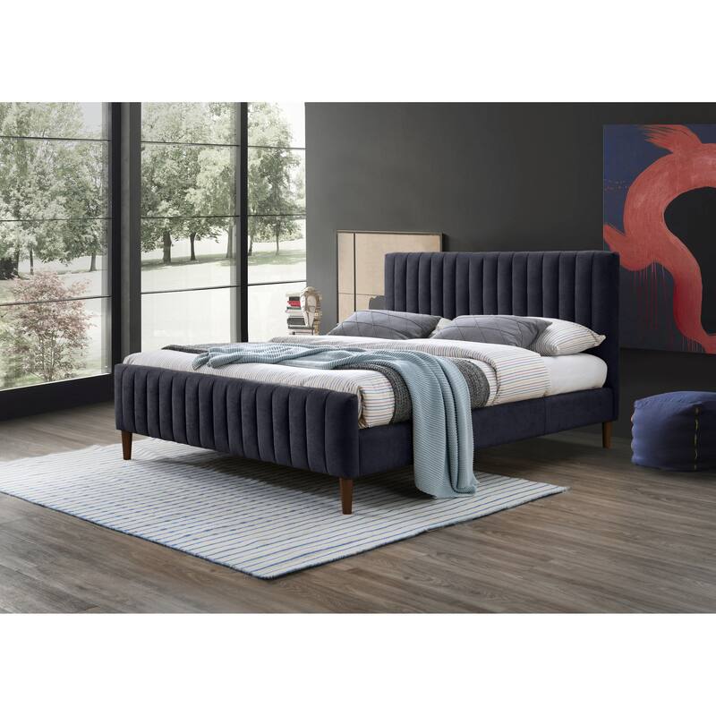 Omax Decor Spencer Upholstered Queen Platform Bed