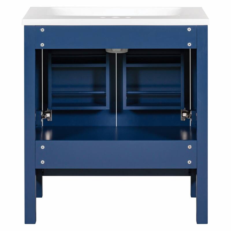 30" Bathroom Vanity with Single Sink, Combo Cabinet, 2 Doors, 1 Drawer