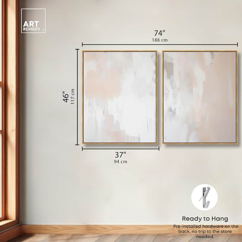 Opalescent Hues IV Canvas Set of 2 by Art Remedy
