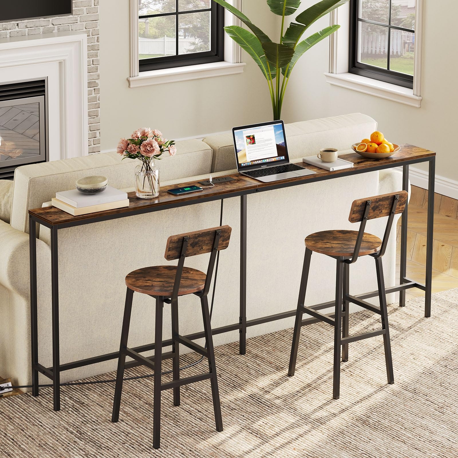 Console table sale with power outlet