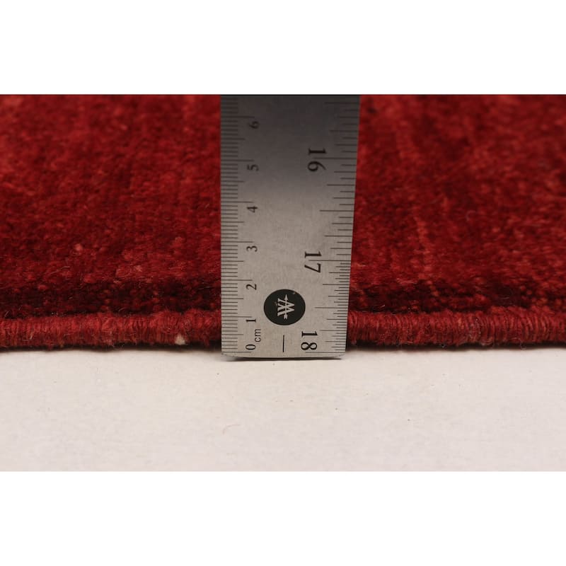 Pak Finest Gabbeh Red Rug 6'7" x 9'10" - 6'7 x 9'10