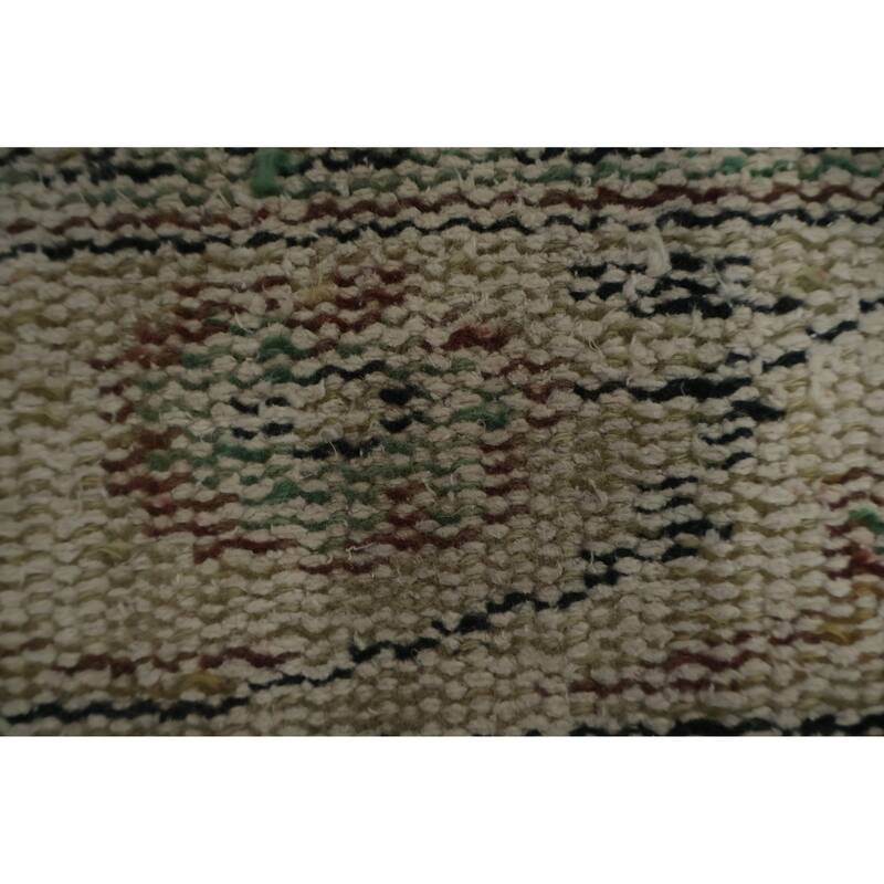 Hand Knotted Oriental 100% Wool Carpet Transitional Floral Beige & Ivories Anatolian Area Rug - 8' 9'' X 5' 8''