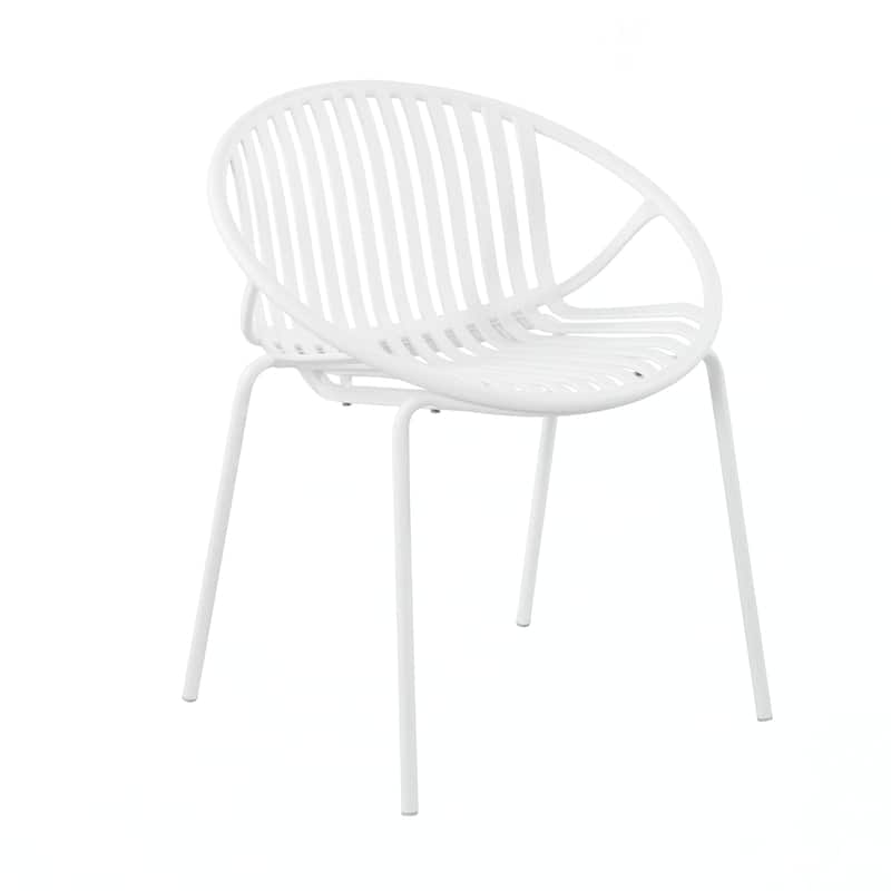 Patio Dining Chairs Stackable Chairs(Set of 2)