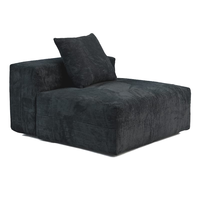 Oversized Corduroy Fabrics Sectional Sofa Set