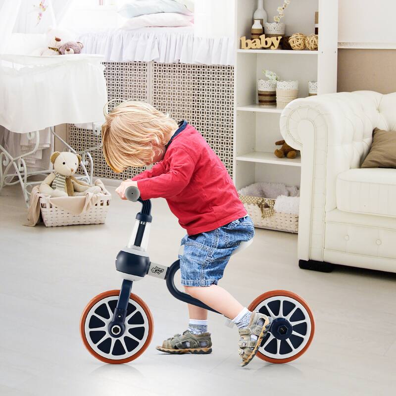 Costway 4 in 1 Kids Tricycles with Push Handle & Training Wheels Baby - See Details