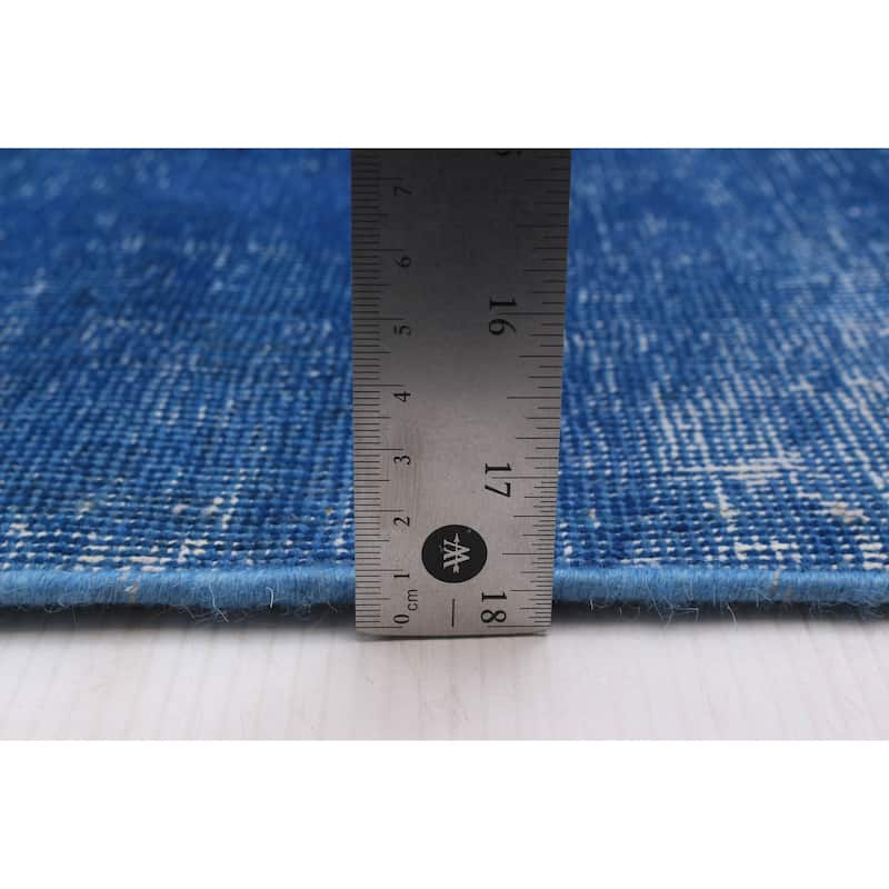 ECARPETGALLERY Hand-knotted Color Transition Blue Wool Rug - 7'7 x 10'3