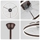 preview thumbnail 94 of 118, 20"/24"/72" Oaks Aura Cotti Low Profile Dimmable Smart Ceiling Fan with Lights 6-Speed Flush Mount Modern Remote