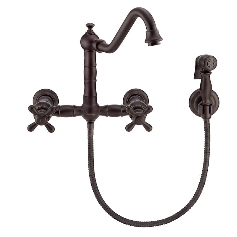 Whitehaus WHKWCR3-9402-NT Vintage III Plus 1.5 GPM Wall Mounted Bridge