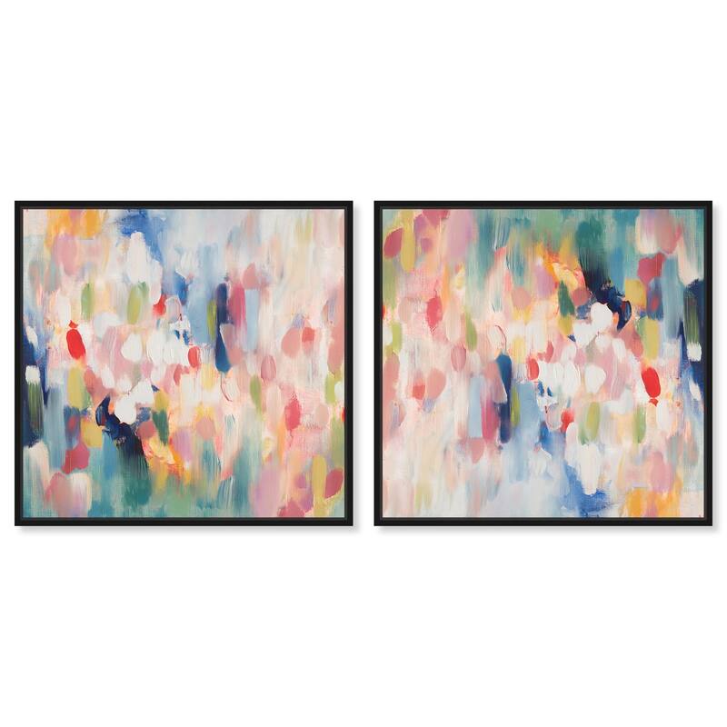 Assembled Color Pallete I Canvas by Art Remedy - 30" x 30" - Silver