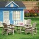 preview thumbnail 85 of 193, Laguna Kids Adirondack 5-Piece Square Table Dining Set