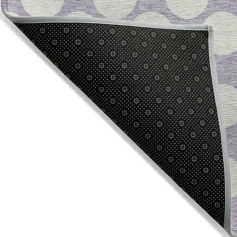 HomeRoots Polka Dot Transitional Rectangle Outdoor Rug