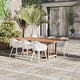 preview thumbnail 19 of 20, Amazonia 100% FSC Certified Wood Sant Louis Outdoor Patio Dining Set White - Alu Legs - 7pc