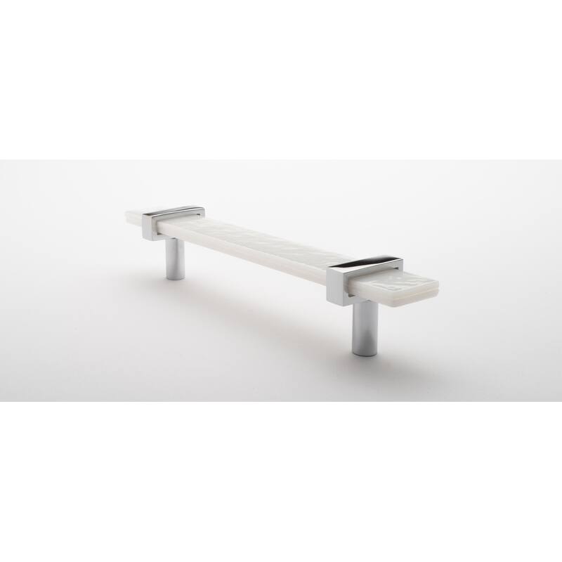 Sietto Adjustable Center to Center 7 Inch Long Handle Cabinet Pull - Polished Chrome