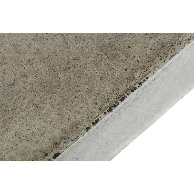 43" Gray Concrete Modern Square Coffee Table - 12" H x 43" W x 43" D