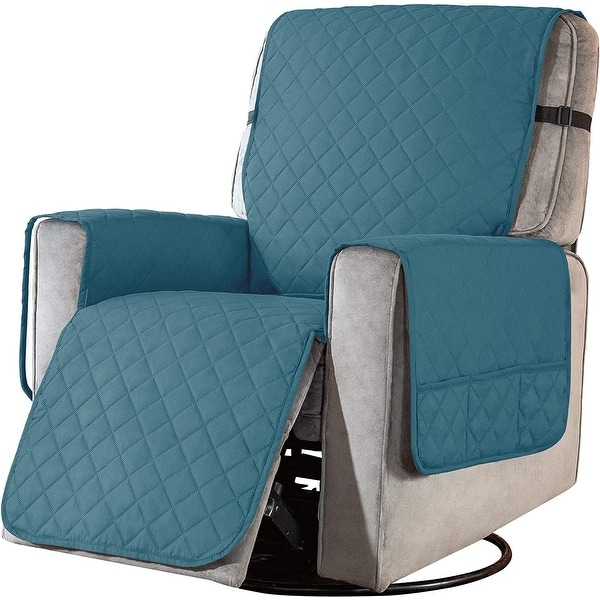 slide 2 of 55, Subrtex Recliner Chair Cover Slipcover Reversible Protector Anti-Slip - Large Turquoise