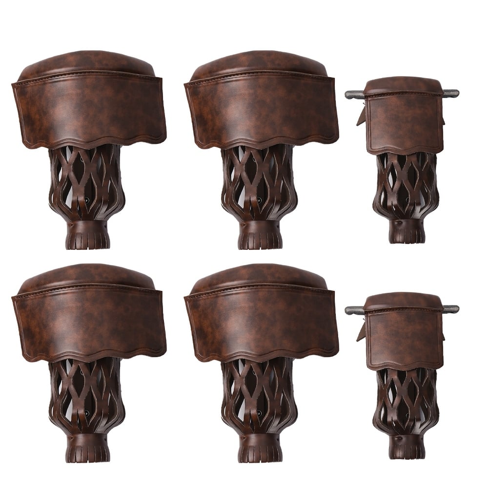 GSE™ Set of 6 Heavy-Duty PU Leather Pool Table Pockets. Replacement Billiard Table Web Drop Bag (Several Colors Available)