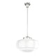 preview thumbnail 12 of 32, Hunter 16" Saddle Creek 1 Light Pendant / Semi-Flush Mount Ceiling Light - Entry, Kitchen Island, Dining Room - Schoolhouse