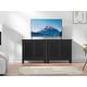preview thumbnail 10 of 8, Anmytek Modern 2-Door Wood Black Kitchen Buffet Sideboard Accent Storage Cabinet with Adjustable Shelf