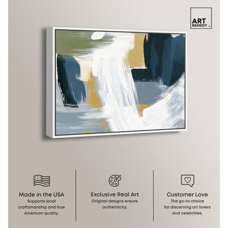 Moss Layers III Canvas by Art Remedy