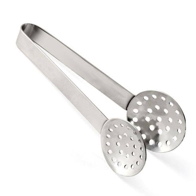 Norpro 6.25" Stainless Steel Round Tea Bag Squeezer Tongs - No Drips No Mess