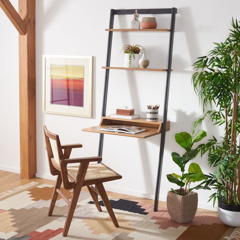 SAFAVIEH Leoma 2-Shelf Leaning Desk