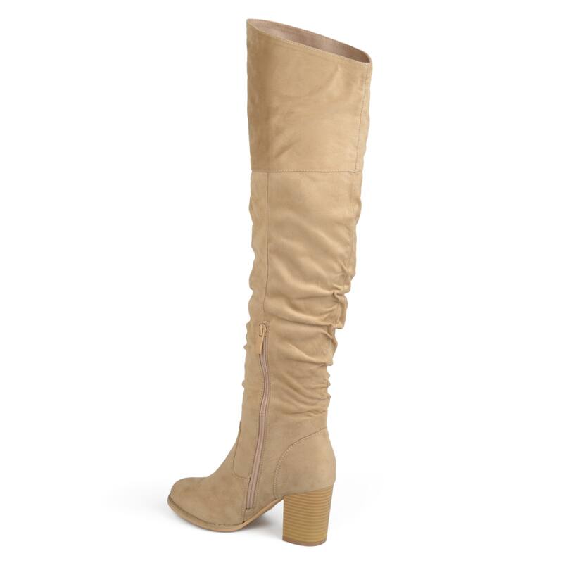 Journee Women's Wide Calf and Wide Width Wide Calf Kaison Boots