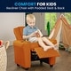 preview thumbnail 97 of 189, Contemporary Kids Recliner with Cup Holder and Headrest - 24"W x 21.5" - 36.5"D x 27"H