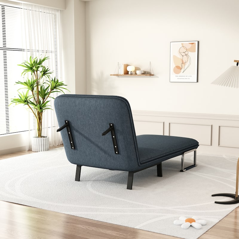 31.5″Convertible Chair Bed with Adjustable Backrest and Pillow