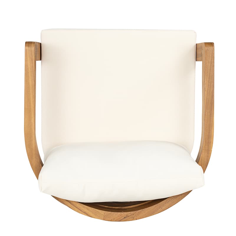 Christopher Knight Home - Acacia Wood Outdoor Patio Dining Chair Set with Cushions