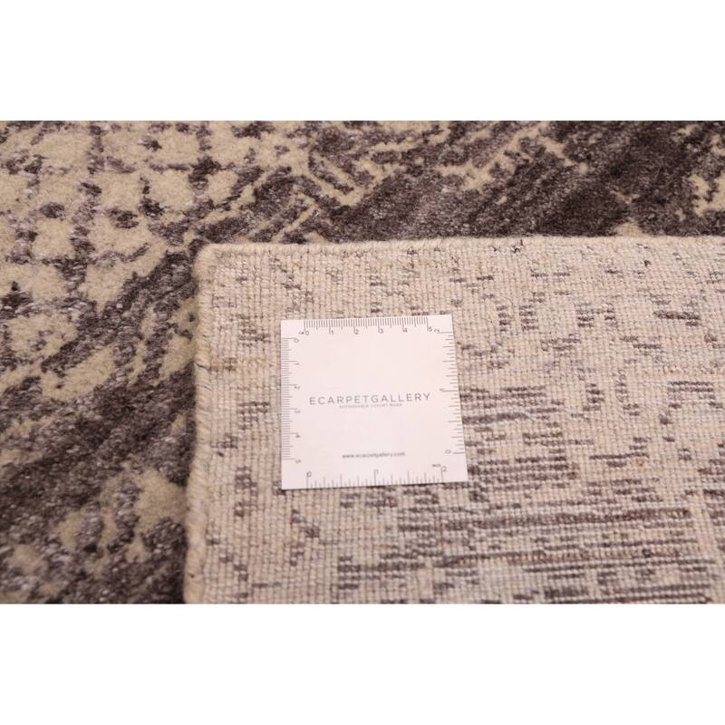 ECARPETGALLERY Hand Loomed Elysian Dark Grey Rug - 8'0 x 9'9