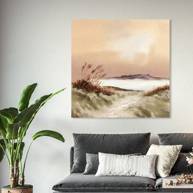 Wynwood Studio Nature and Landscape Landscape Brown and Amber Rustic Wall Art Canvas Print