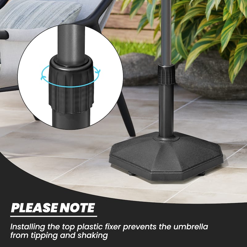 30-lb Outdoor Patio Umbrella Stand Base Holder Black