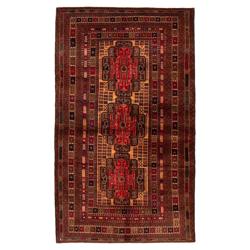 Teimani Brown Rug 3'8" x 6'5" - 3'8 x 6'5