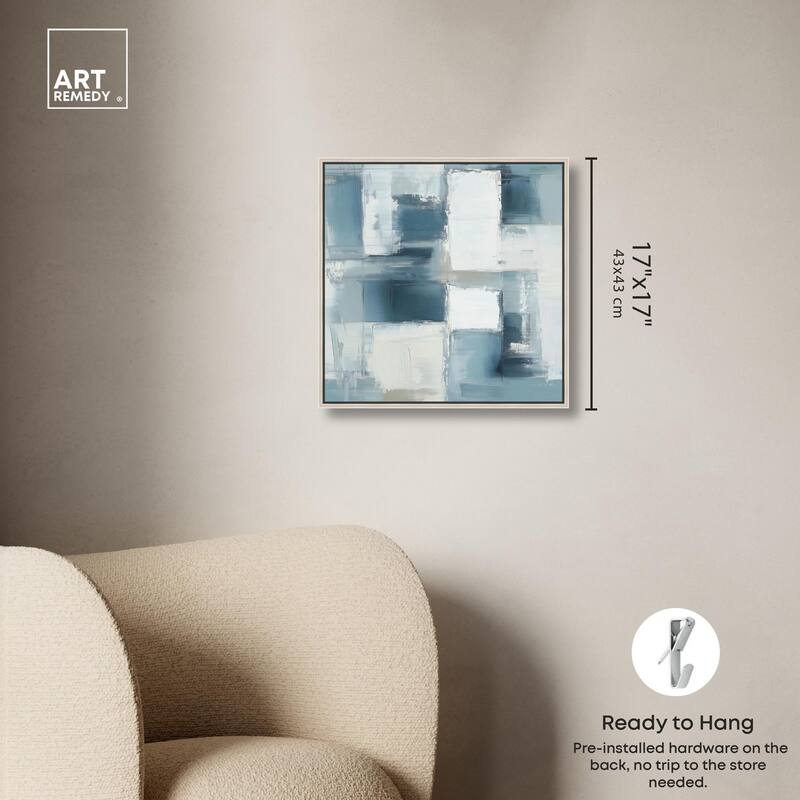 Deconstructed Blue I Canvas by Art Remedy