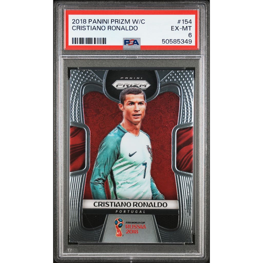 Cristiano Ronaldo 2018 Panini Prizm World Cup Soccer Card #154 Graded PSA 6 - 8' x 11' - Overstock - 42922970 Cristiano Ronaldo 2018 Panini Prizm World Cup Soccer Card #154 Graded PSA 6 - 8' x 11' - Overstock - 42922970