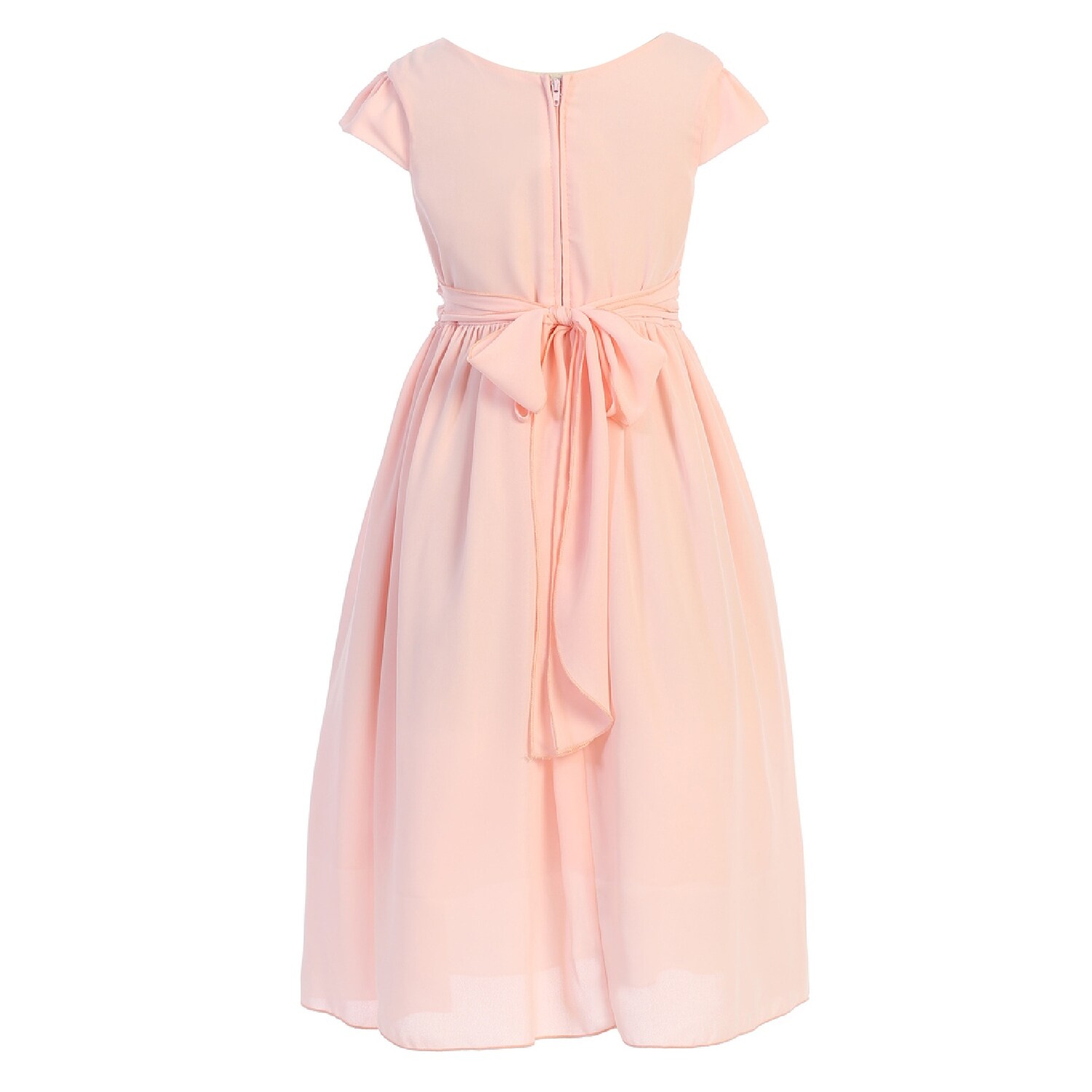 blush childrens bridesmaid dresses