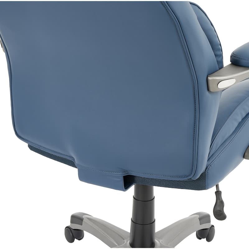 Sealy® Palisade Faux Leather Office Chair with Memory Foam Seat and Adjustable Height