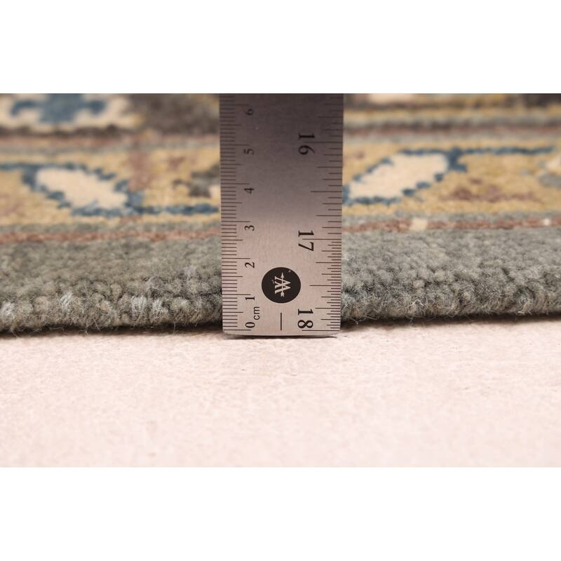 ECARPETGALLERY Hand-knotted Finest Agra Jaipur Teal Wool Rug - 7'11 x 9'9