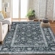 preview thumbnail 10 of 38, Washable Area Rug for Entryway Moss Soft Indoor Door Mat Distressed Floral Low-Pile Kitchen Rugs