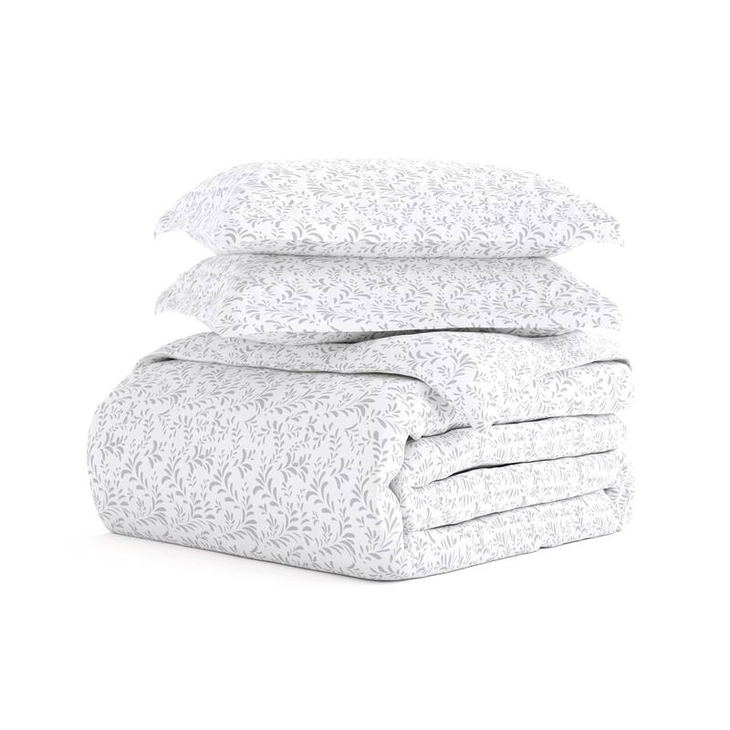 Becky Cameron Burst of Vines 3 Piece Duvet Cover Set