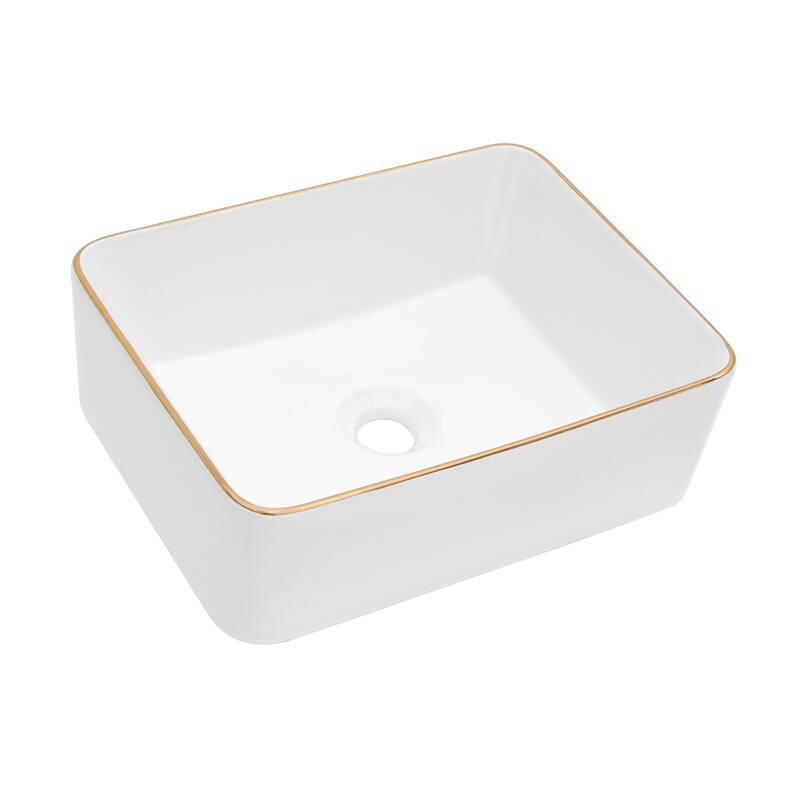 Ceramic Boat Shape Bathroom Sink