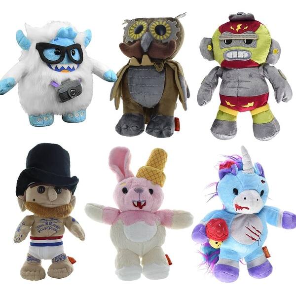 Shop Whimwham 8 Plush Gift Set Abe Lincoln Bunny Monkey Owl Unicorn Yeti Multi Overstock 30660418