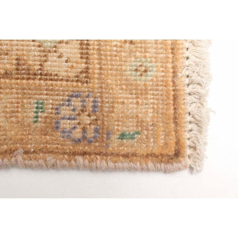 ECARPETGALLERY Hand-knotted Antalya Vintage Beige Wool Rug - 3'1 x 4'9