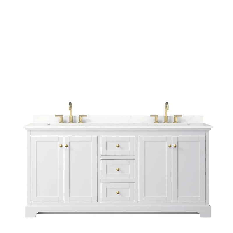 Avery 72-inch Double Vanity, Quartz Top