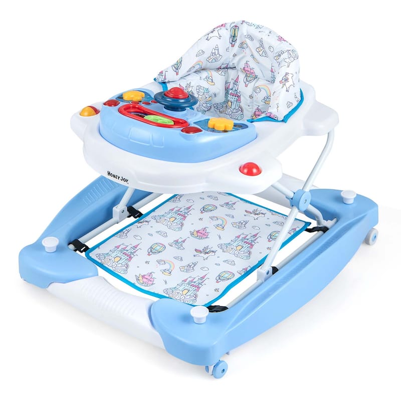 Honeyjoy 6 in 1 Baby Walker Adjustable Toddler Walker & Activity - See Details