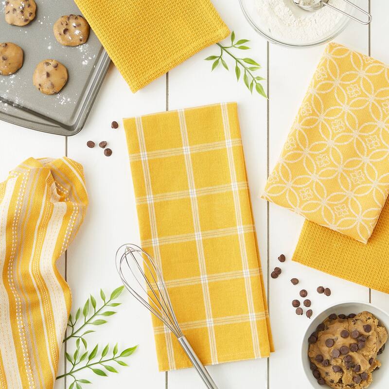 DII Assorted Kitchen Dishtowel & Dishcloths (Set of 5)