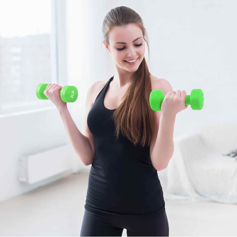 Dumbbell Set, Neoprene Dumbbell Free Hand Weight Set for Home Gym, Packed In Pairs