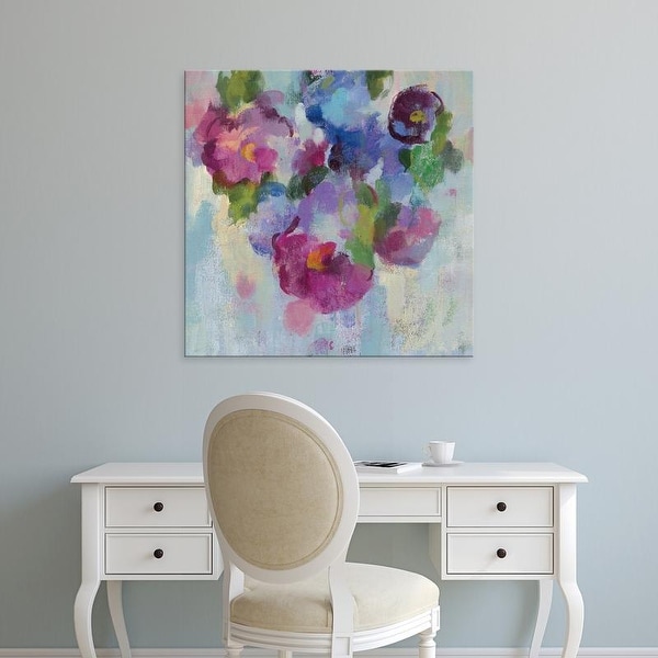 Easy Art Prints Silvia Vassileva's 'Pink and Blue III' Premium Canvas Art