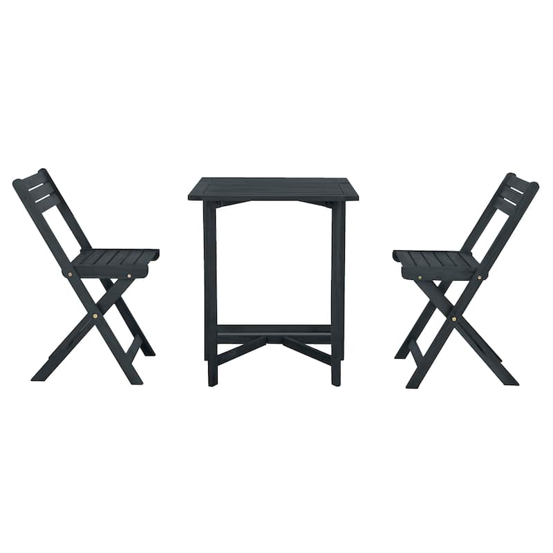 SAFAVIEH Outdoor Laisha Balcony 3-Piece Bistro Set - 24Wx26Dx29H